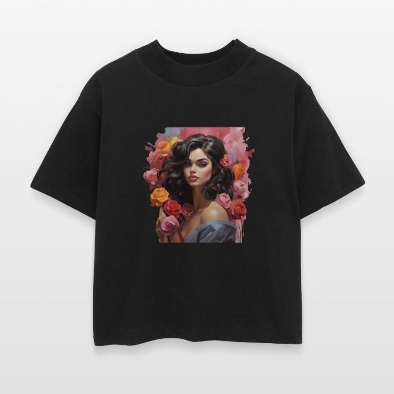 beautiful girl with rose