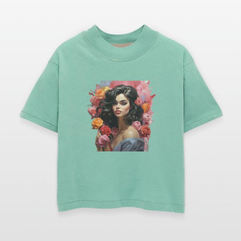 beautiful girl with rose