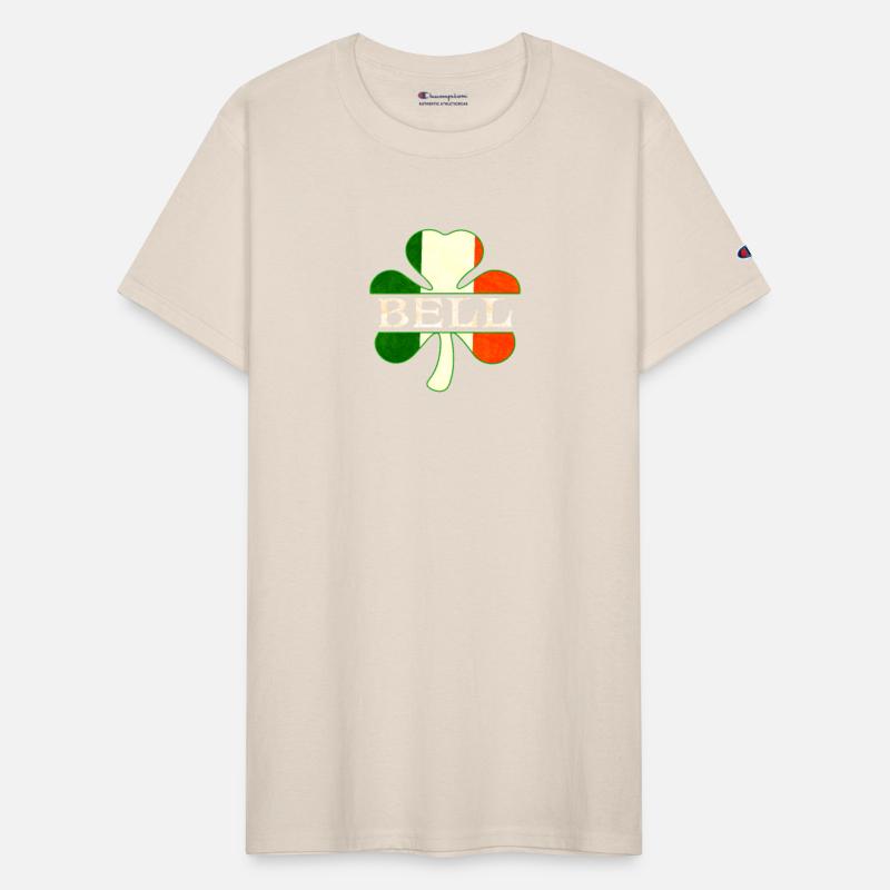 Bell Irish Surname Ireland Flag Shamrock