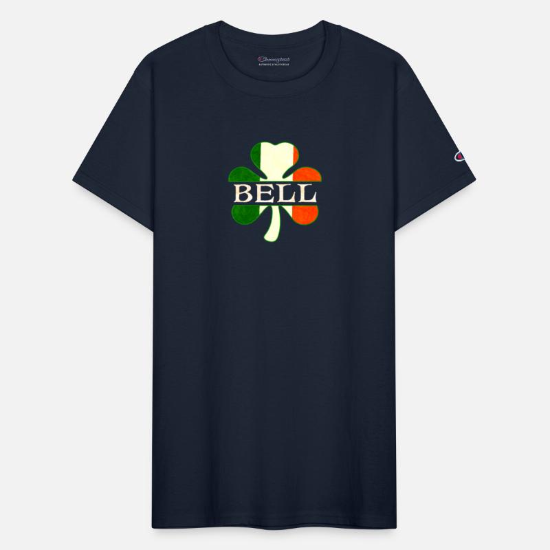 Bell Irish Surname Ireland Flag Shamrock