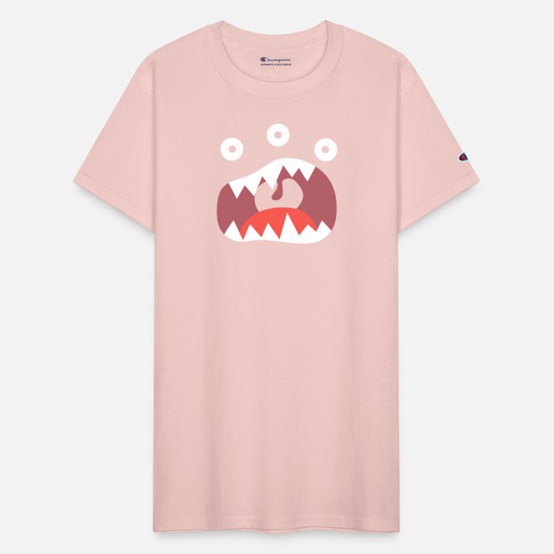 Big Mouth Monster Face with 3 Eyes and Fangs