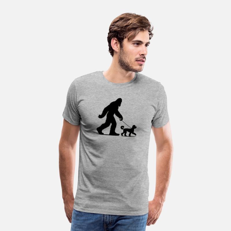 Bigfoot Walking Doodle Dog Silhouette