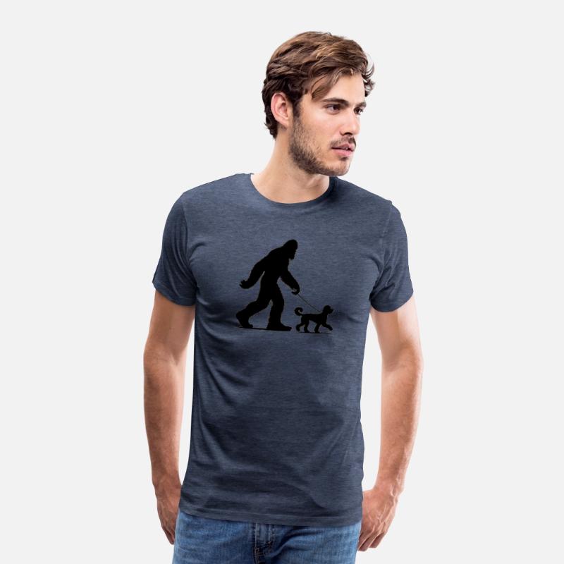 Bigfoot Walking Doodle Dog Silhouette