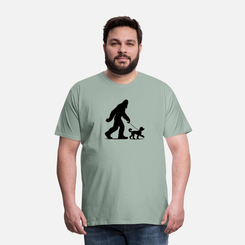 Bigfoot Walking Doodle Dog Silhouette