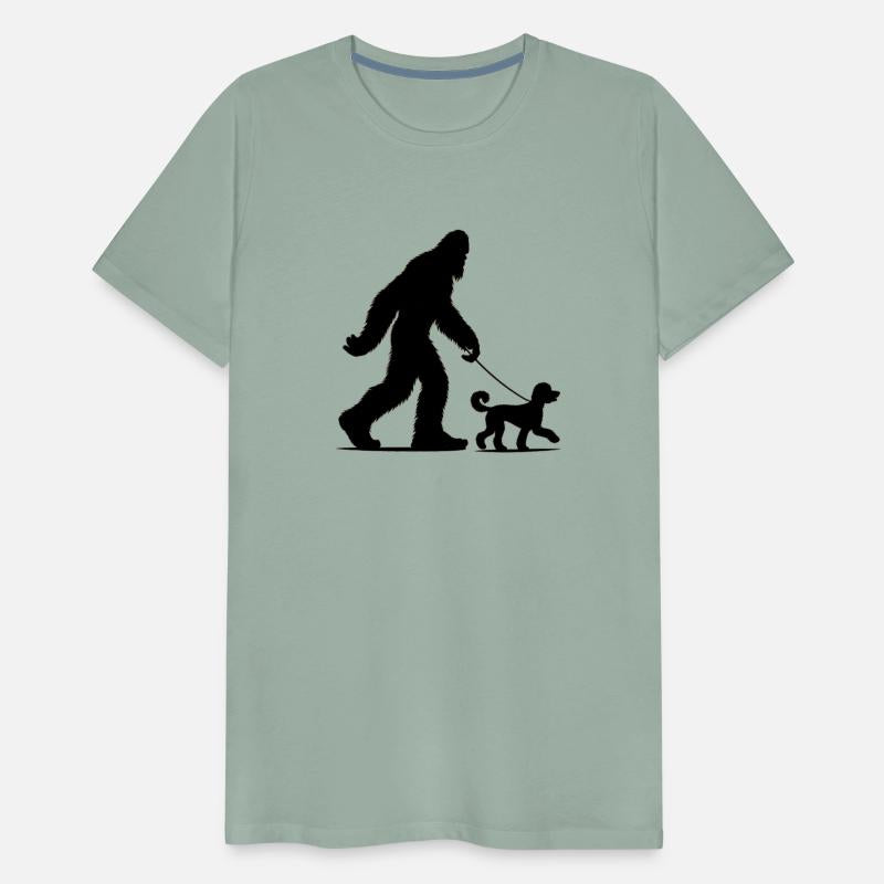 Bigfoot Walking Doodle Dog Silhouette