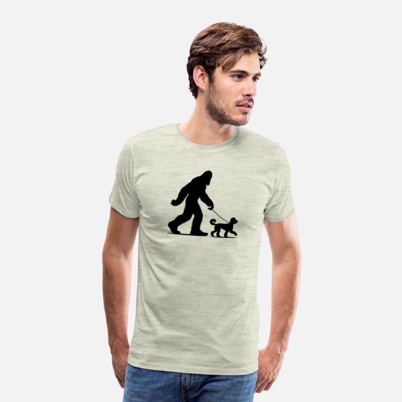 Bigfoot Walking Doodle Dog Silhouette