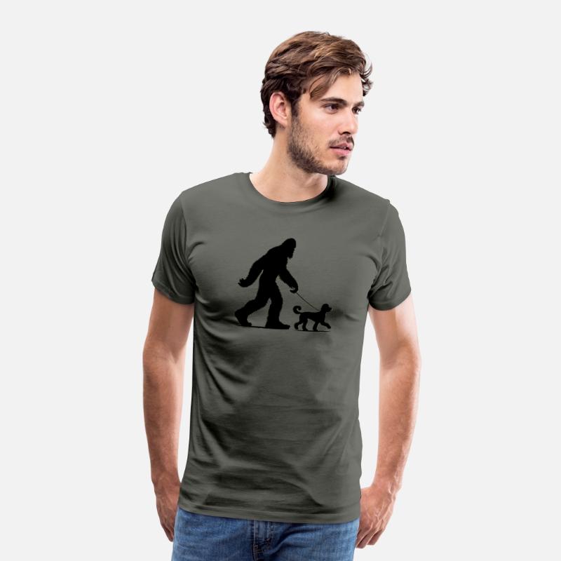 Bigfoot Walking Doodle Dog Silhouette