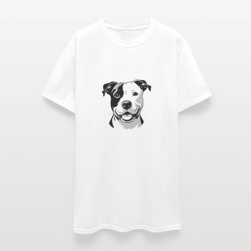 Black and White Portrait of a Dog