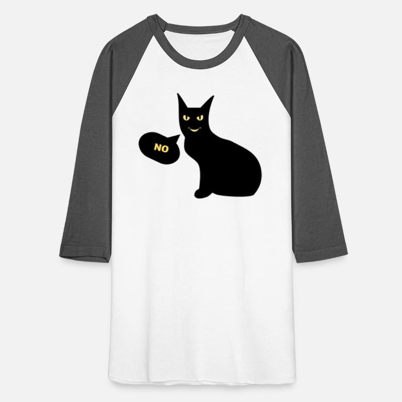 Black Cat Says No T Shirt