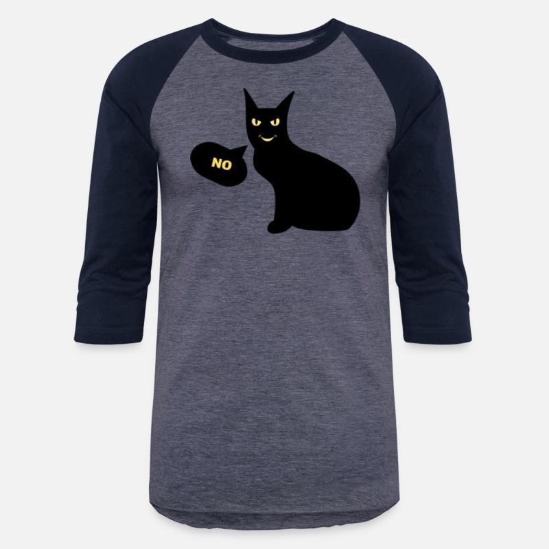 Black Cat Says No T Shirt