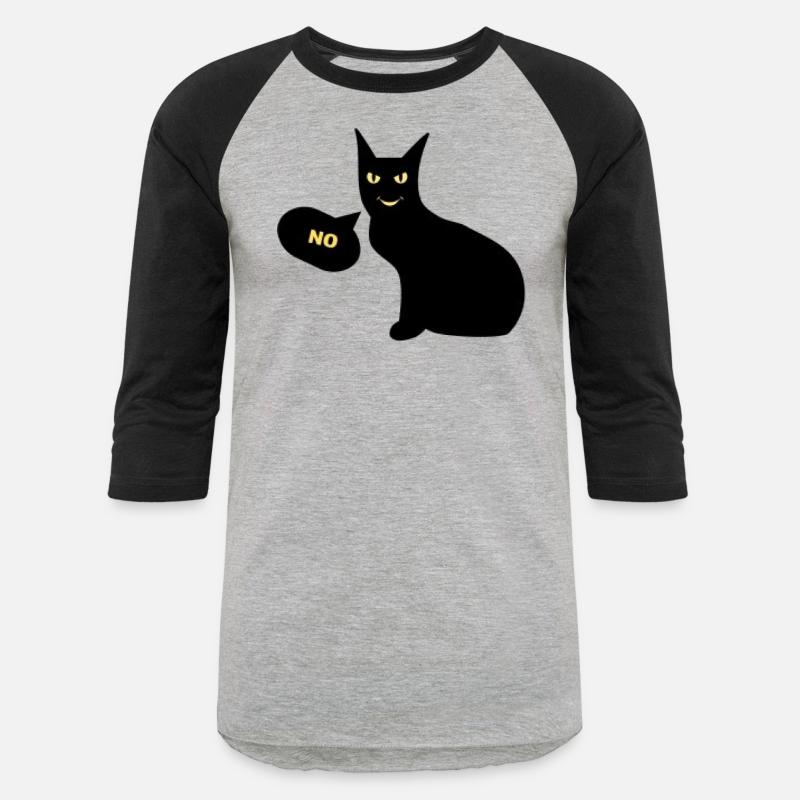 Black Cat Says No T Shirt