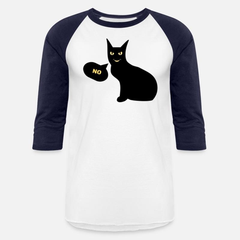 Black Cat Says No T Shirt