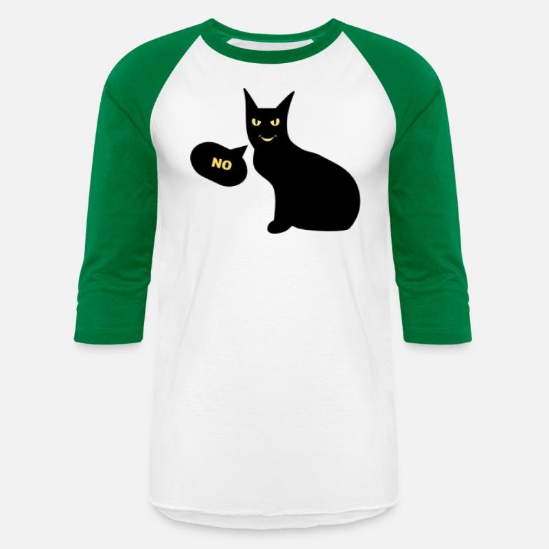 Black Cat Says No T Shirt
