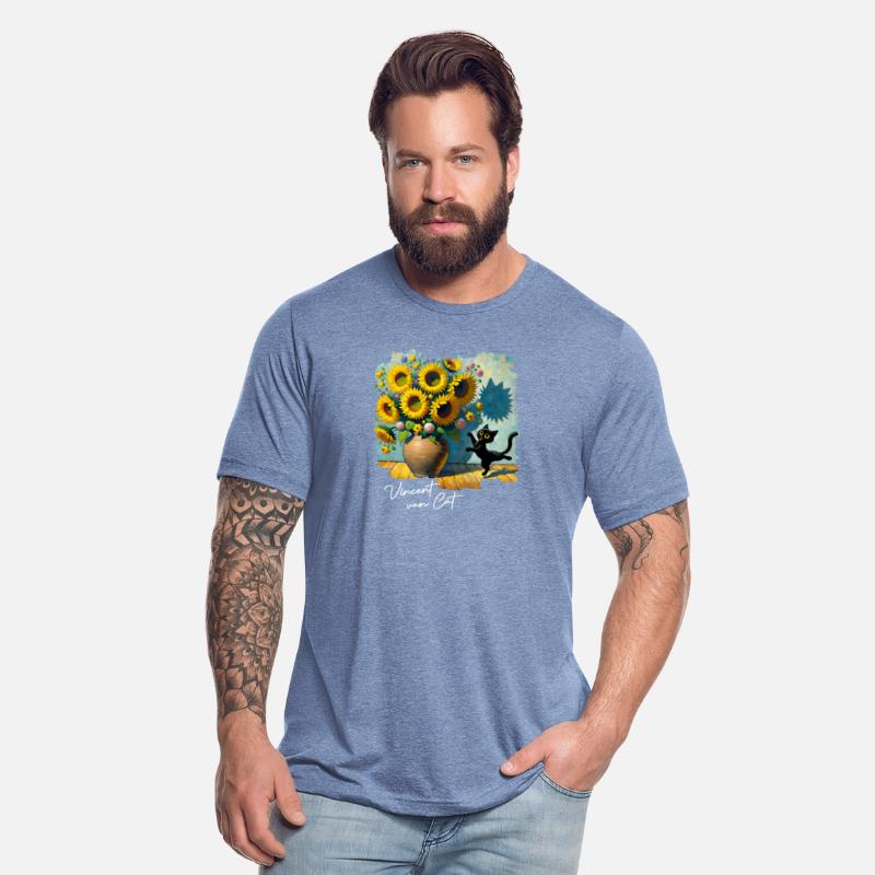 Black Cat Sunflowers Premium