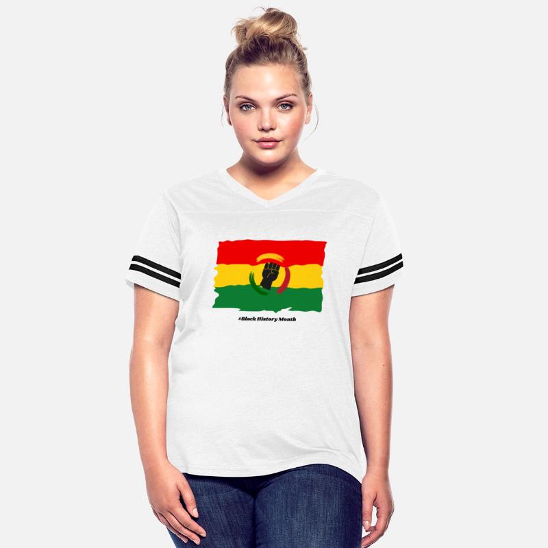 BLACK HISTORY MONTH FLAG AND HAND FIST