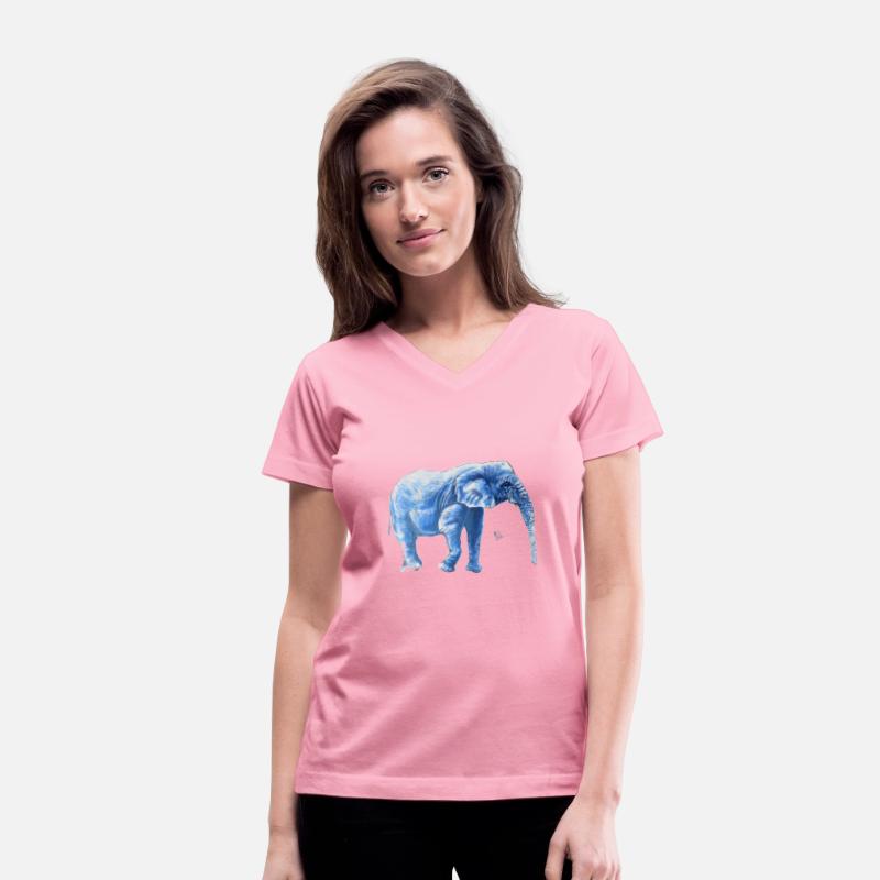 Blue Elephant Walking