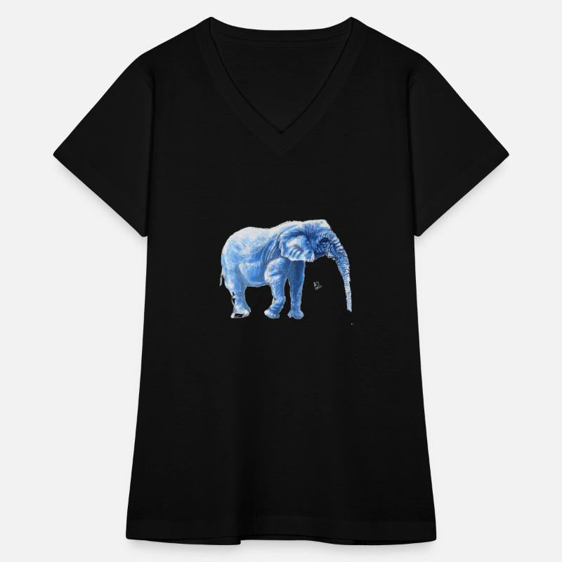 Blue Elephant Walking