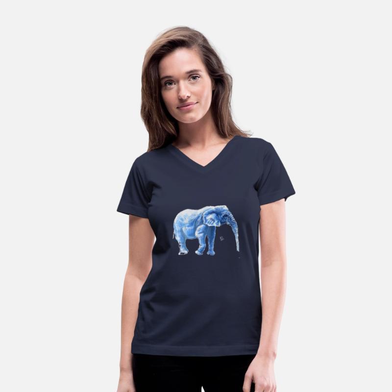 Blue Elephant Walking