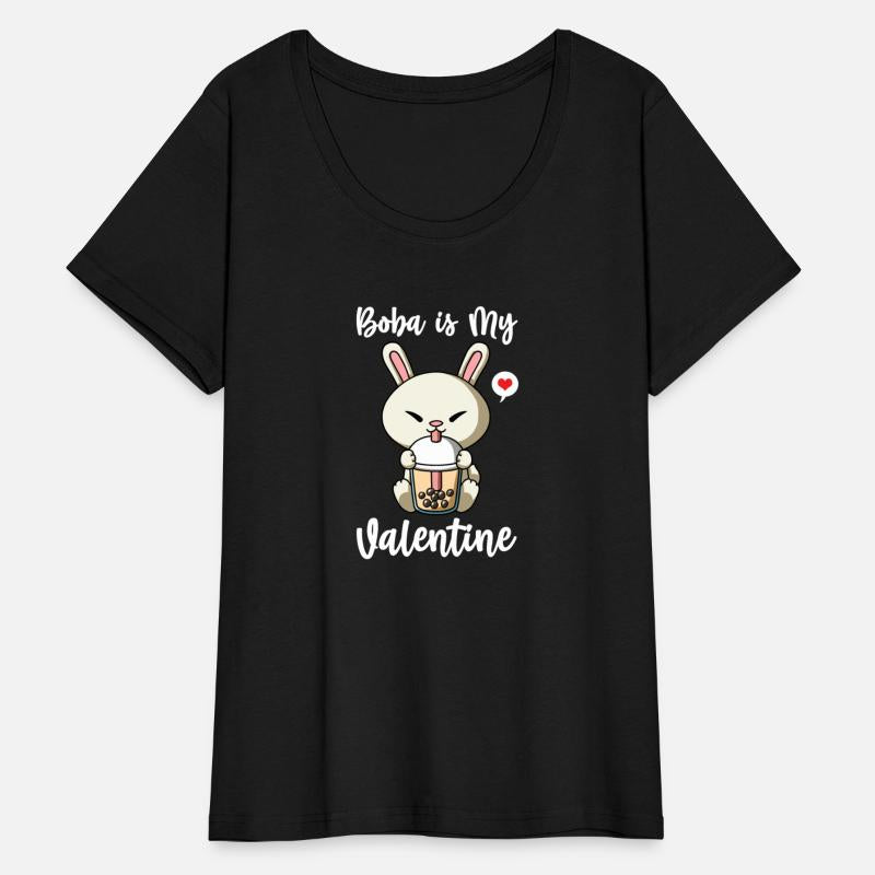 Boba Tea Is My Valentine Rabbit Anti Valentines