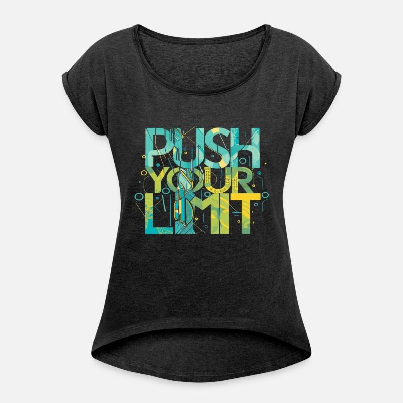 Bold "Push Your Limit" Motivational Design