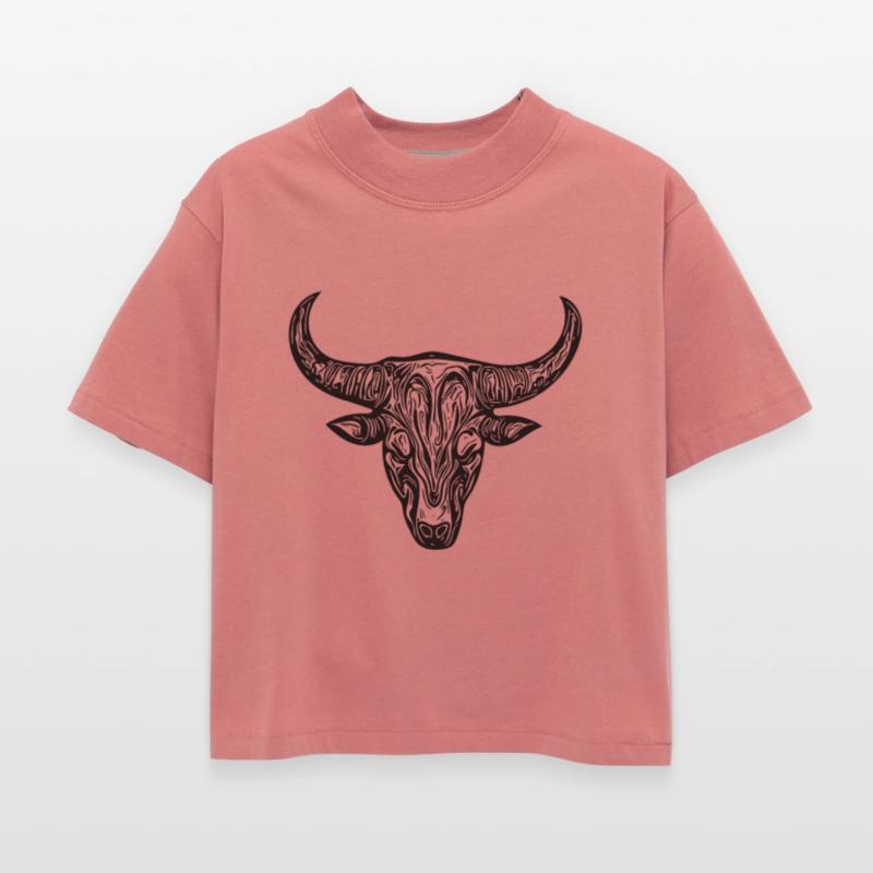 Bull Grill Logo Cattle Mythology Style