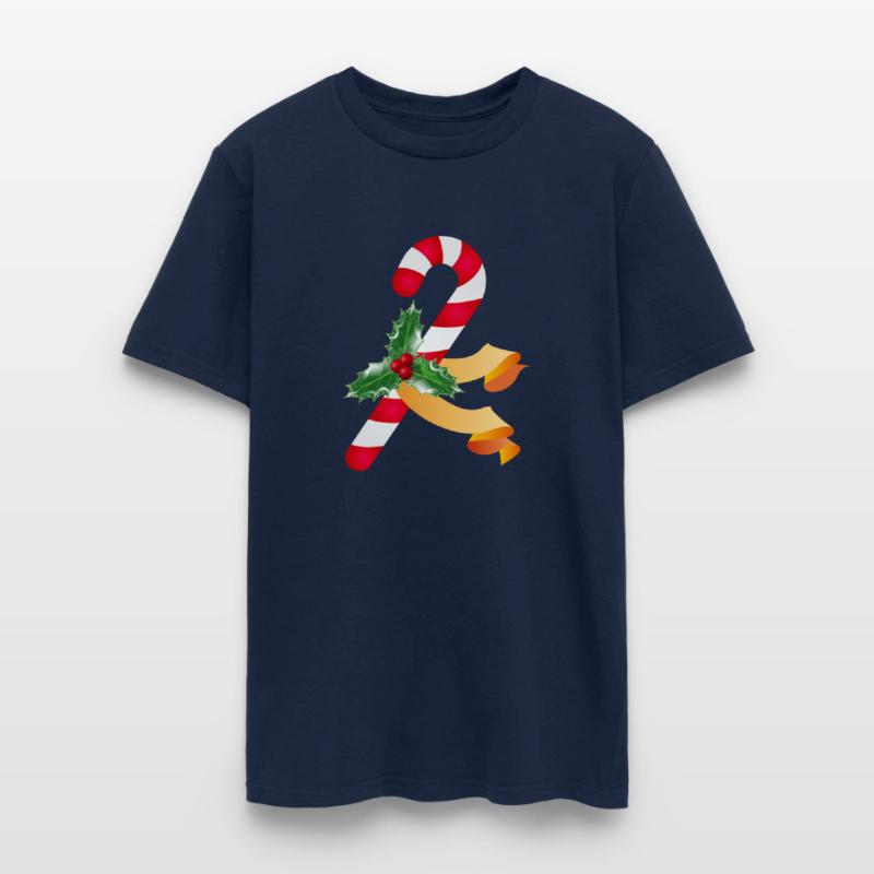 Candy cane and holly for the holiday season