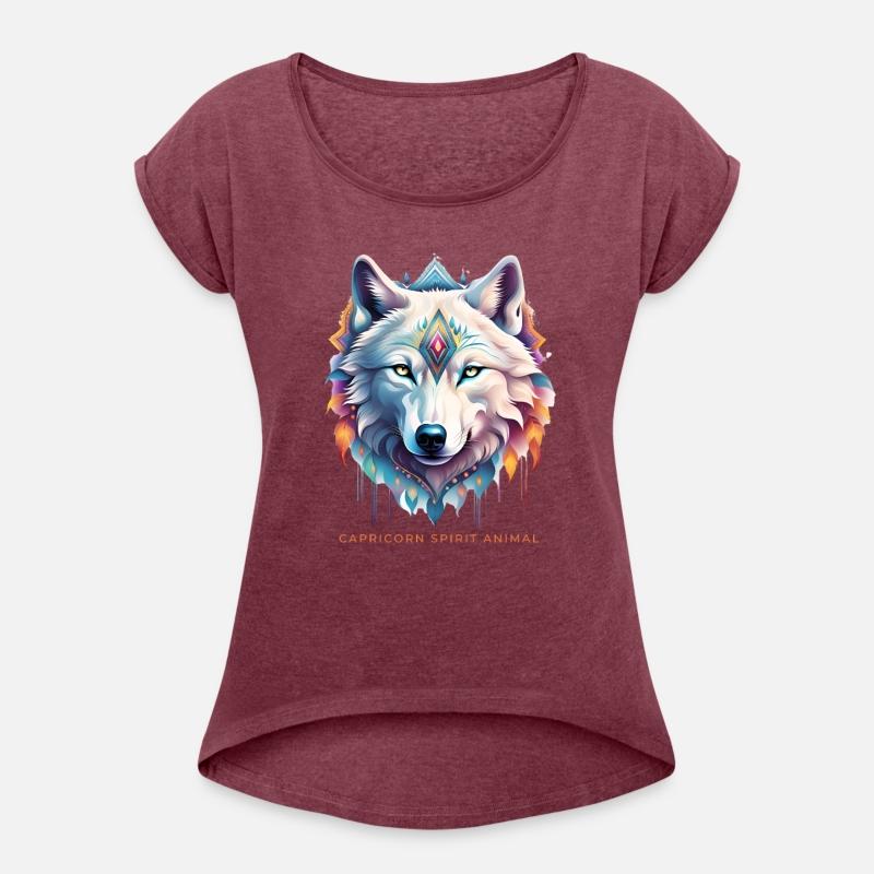 Capricorn Spirit Animal Wolf Face Alebrije Female