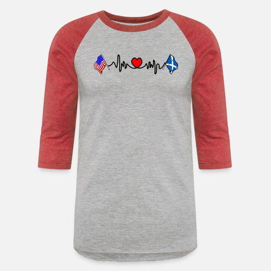 Cardio heart USA and flag Scotland