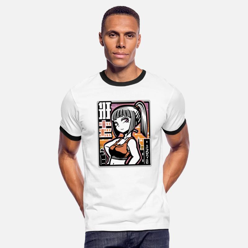 Cartoon Street Girl with punk Cyber Vibes