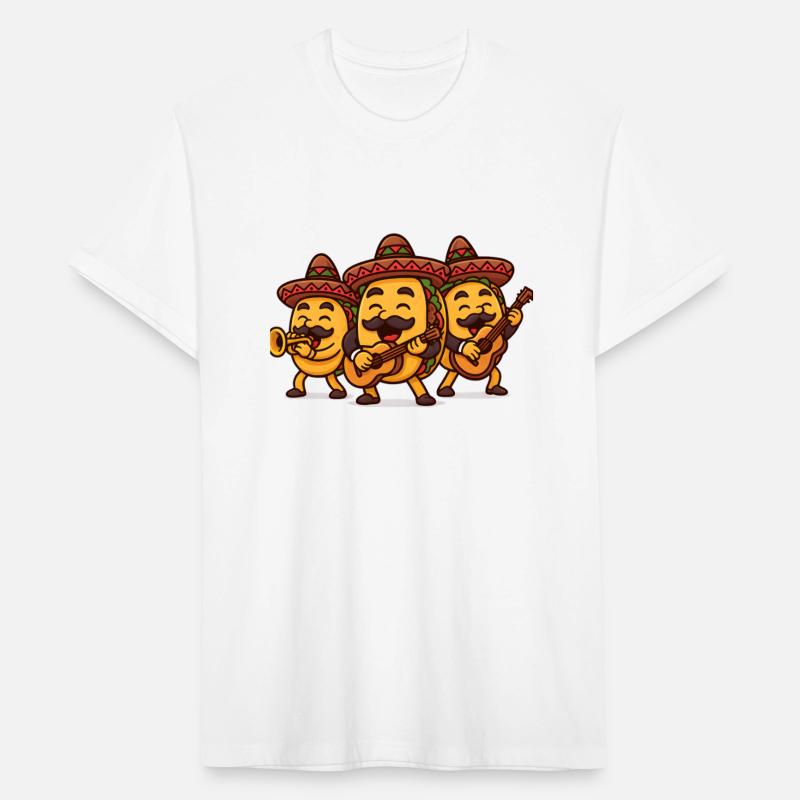 Cartoon Taco Mariachi Band