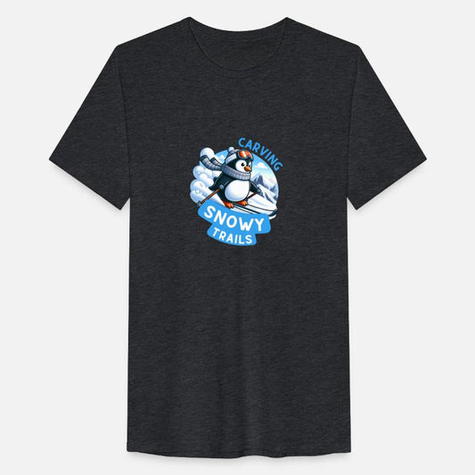 Carving Snowy Trails: Penguin Ski Adventure