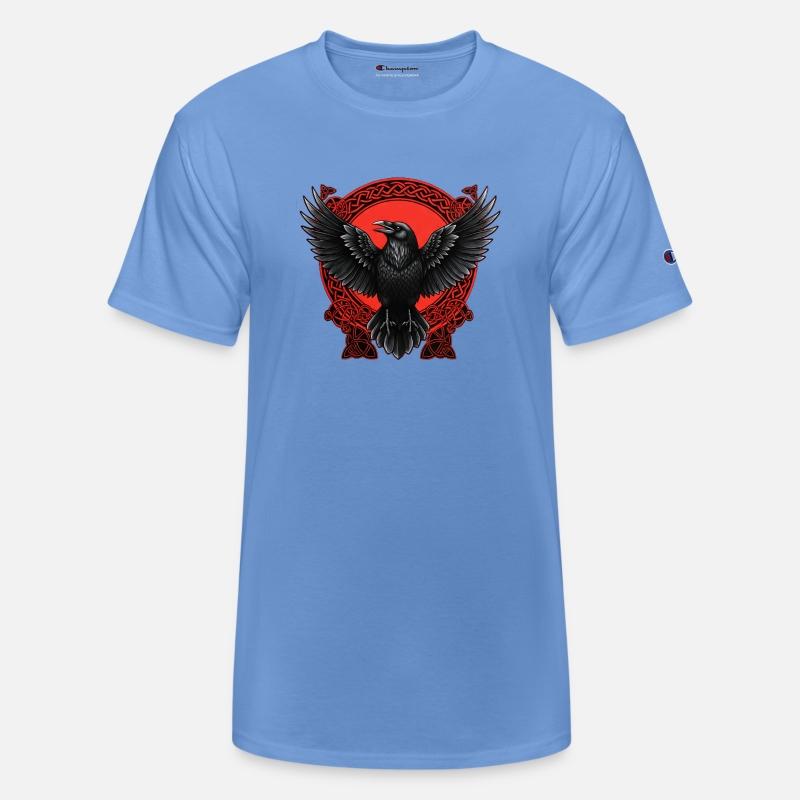 Celtic Raven T-Shirt – Bold Norse Bird Art