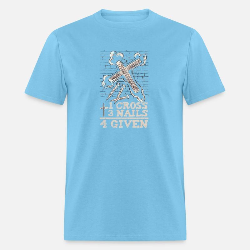 Christian Forgiven Bible Artwork 3 Nails 1 Cross