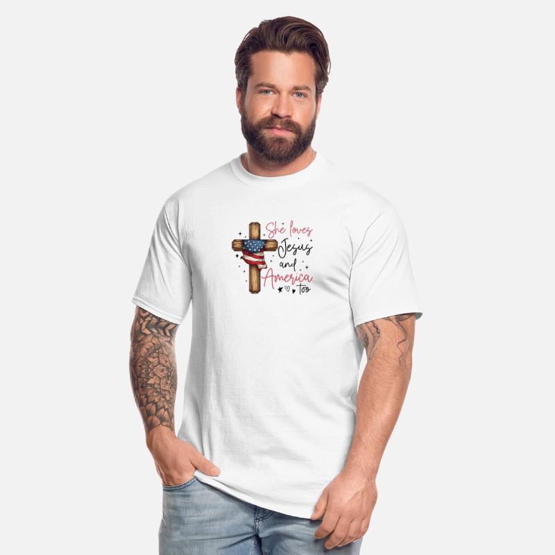 Christian She Loves Jesus and America Too