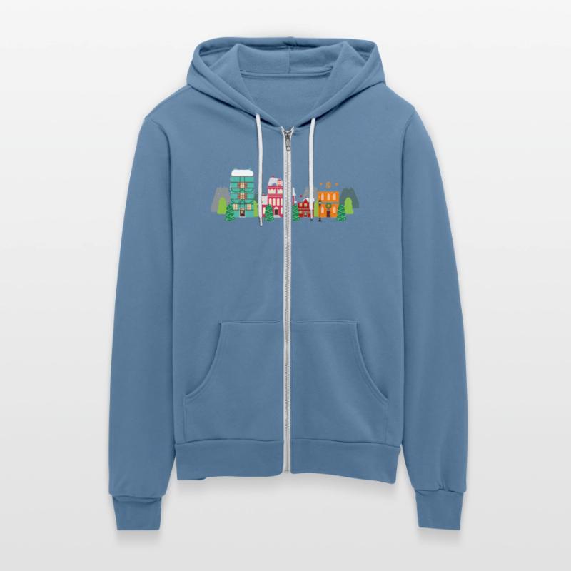 Christmas village Illustration, Festive atmosphere