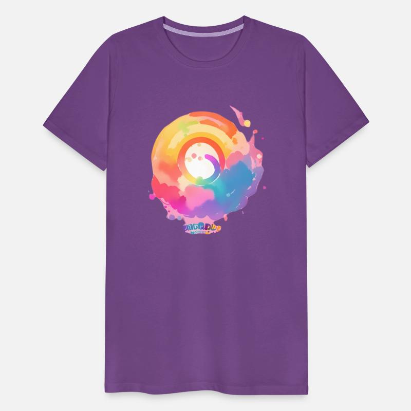 Circular Rainbow Colours painting