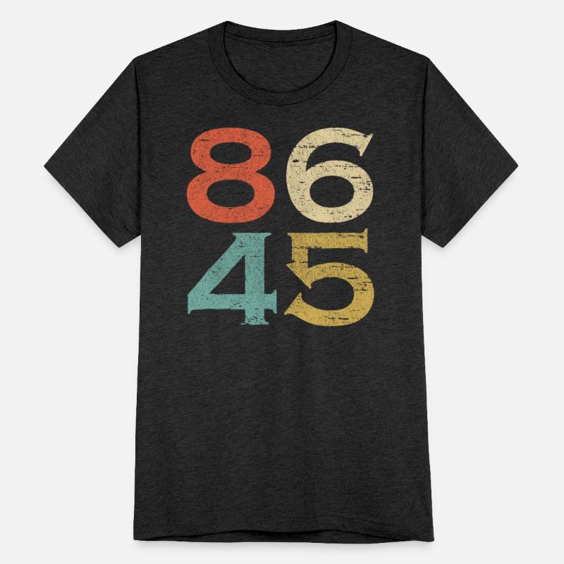 Classic Vintage Style 86 45 Anti Trump T Shirt