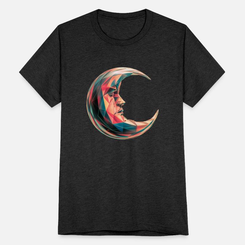 Colorful geometric moon