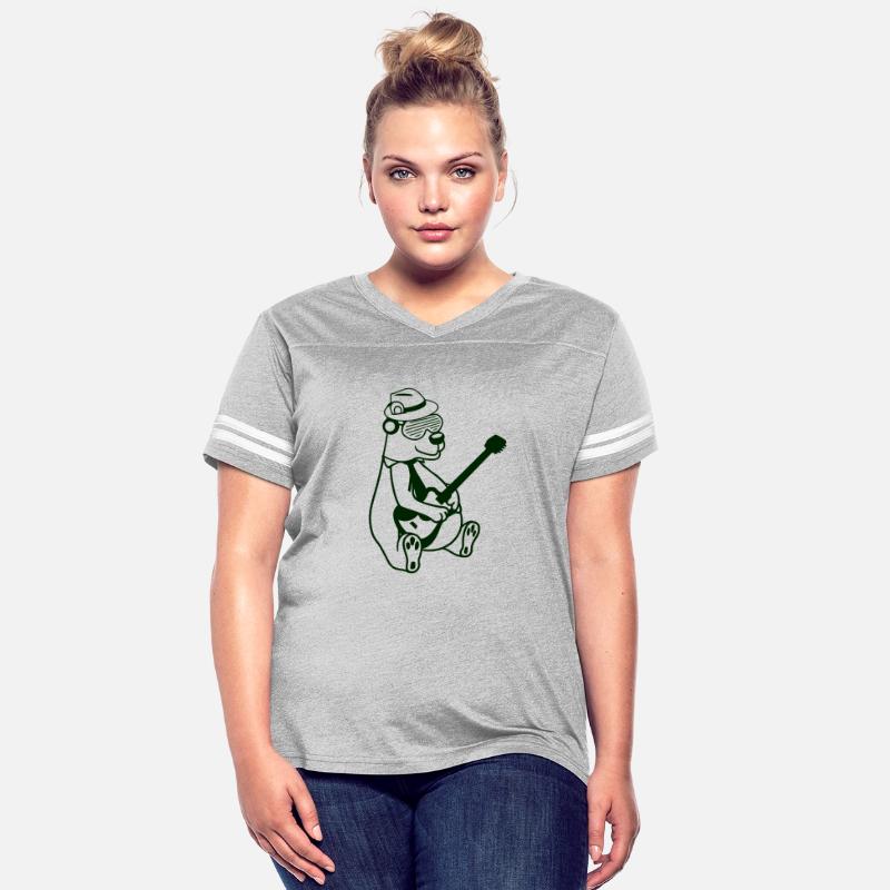 Cool Sitting Grizzly Brown Bear Playing Guitar Fun