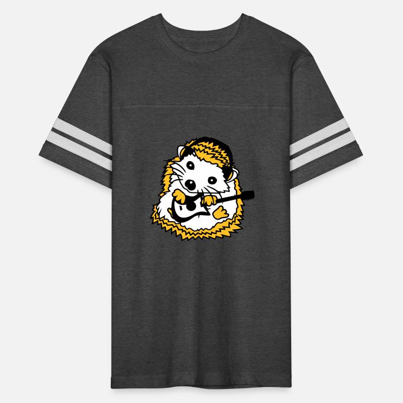 Cool Sitting Hedgehog Plays Guitar Music Guitarist