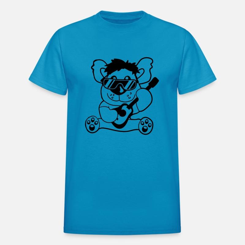 Cool Sitting Teddy Toy Bear Playing Guitar Music