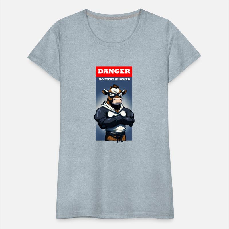 Cool Vegan Design- Tough Cow- "No Meet Allowed"