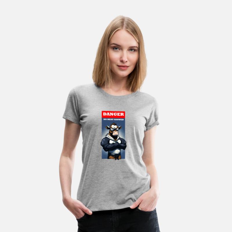 Cool Vegan Design- Tough Cow- "No Meet Allowed"