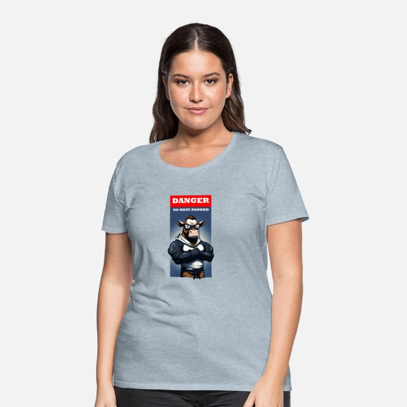 Cool Vegan Design- Tough Cow- "No Meet Allowed"