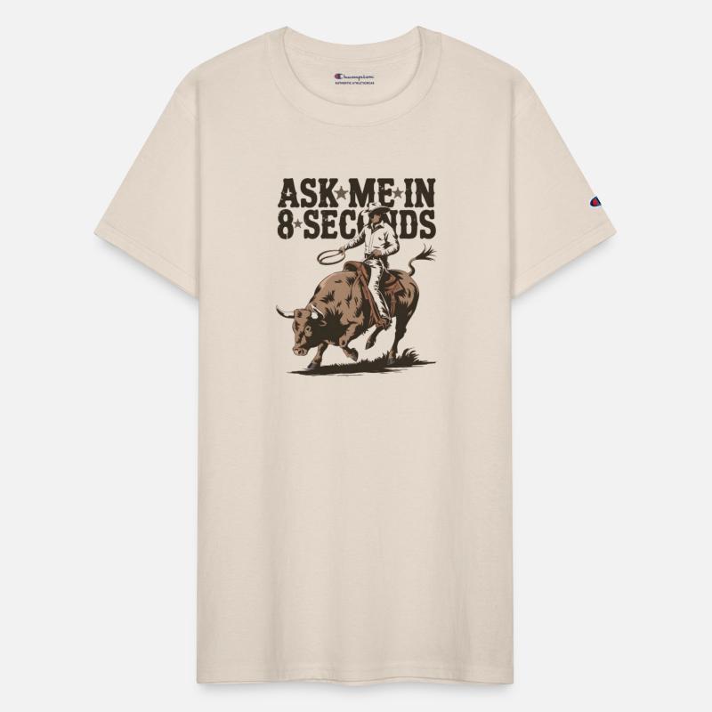 Cowboy Bull Riding Rodeo Ask Me In 8 Seconds