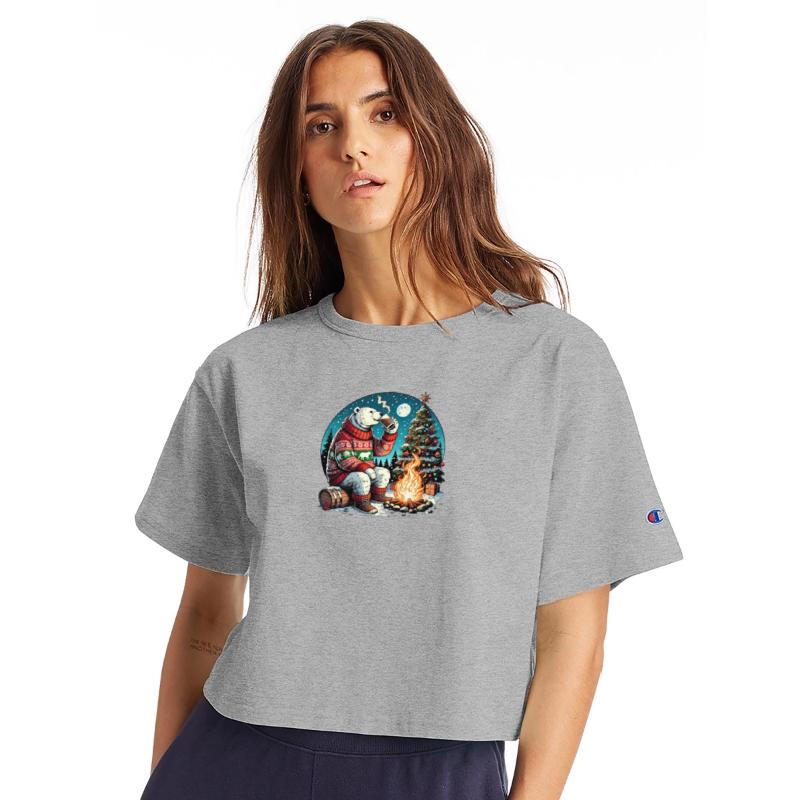 Cozy Christmas Polar Bear: Eggnog & Fireside Cheer