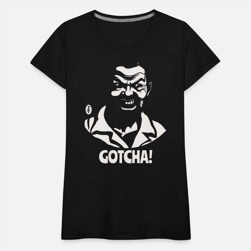 Creepy Grin Face with “Gotcha!” Text