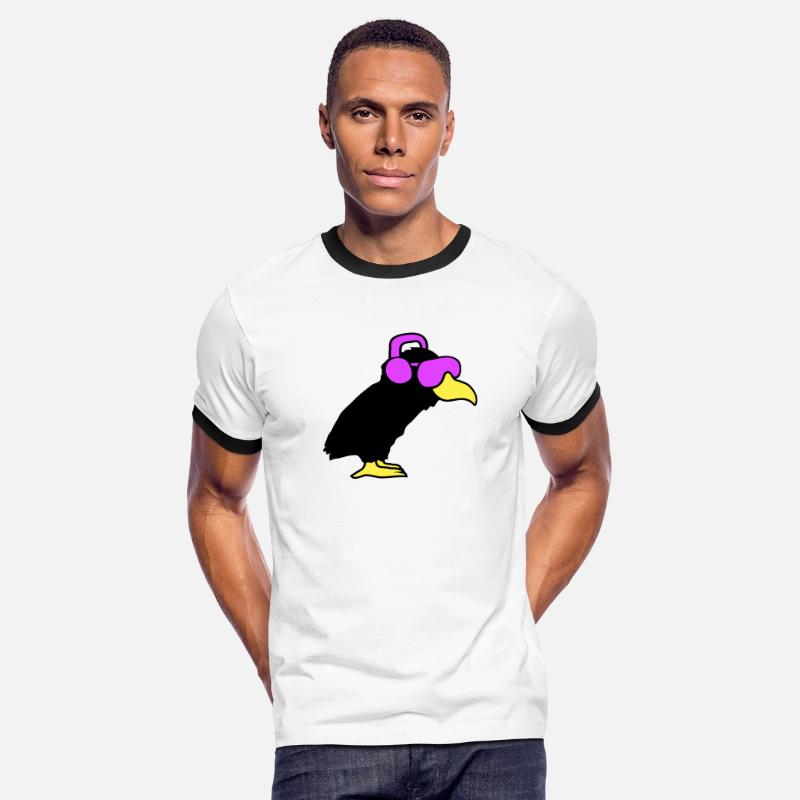 Crow DJ Club listening music sunglasses headphone