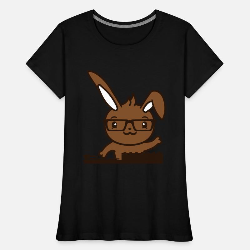 Cute Bunny DJ Rabbit Turntable Mixer Music Party