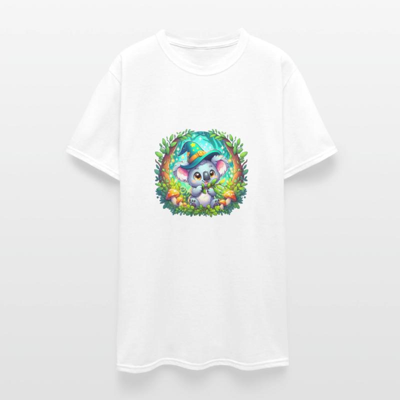 Cute Cartoon Koala T-Shirt - Whimsical Eucalyptus